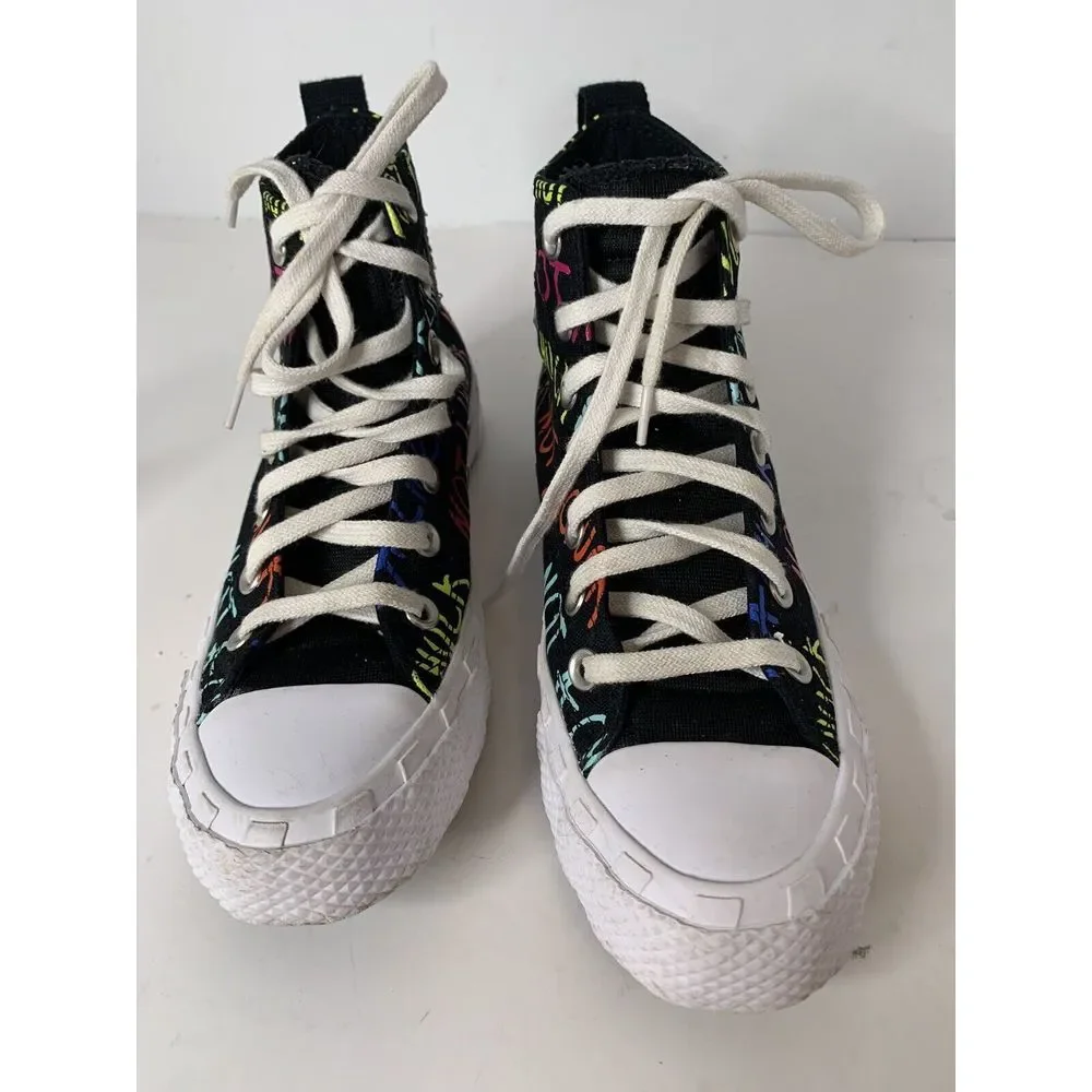 Converse New Not A Chuck Kids Size 5 Black High Top Lace-Up‎ Shoes 273166C